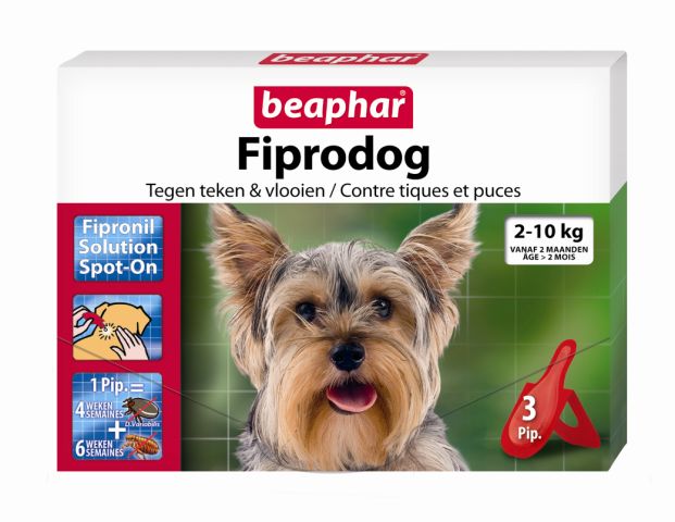 Beaphar - Fiprodog 4 pipetten 2 tot 10 KG